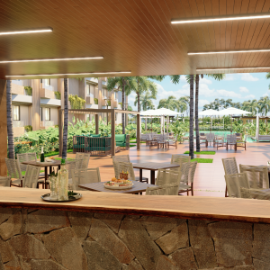 Churrasqueira Piscina ao fundo