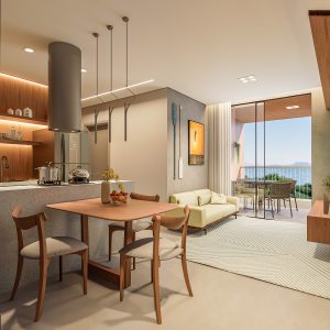 Apartamento 2 dormitórios - Sala e Cozinha