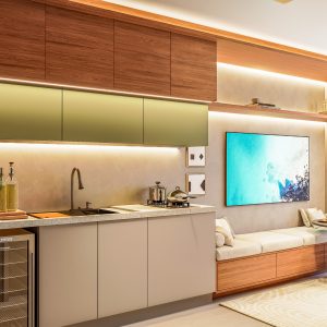 Studio 1 dormitório