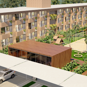 Vista Aérea Carregador Academia e Fachada