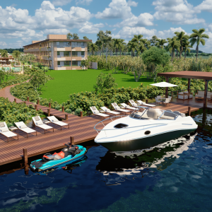 Vista Detalhe Pier Fachada ao fundo