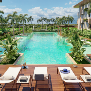 Vista Piscina Lounge Diurna