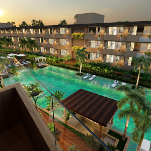 Vista Varanda Apt. Piscina