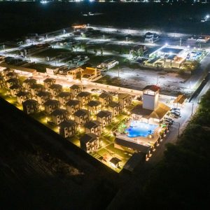 Vista aérea noturna