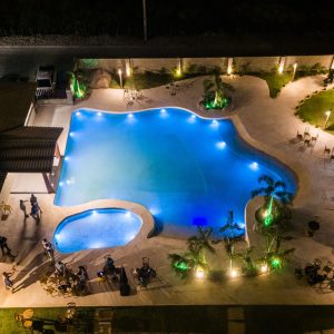 Vista aérea noturna